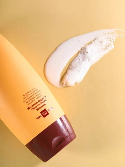 Moroccan Argan Oil Clear Hydrating Shampoo. Powered by pure Moroccan Argan Oil, rich in essential fatty acids and antioxidants to nourish dry, coarse hair from within.
